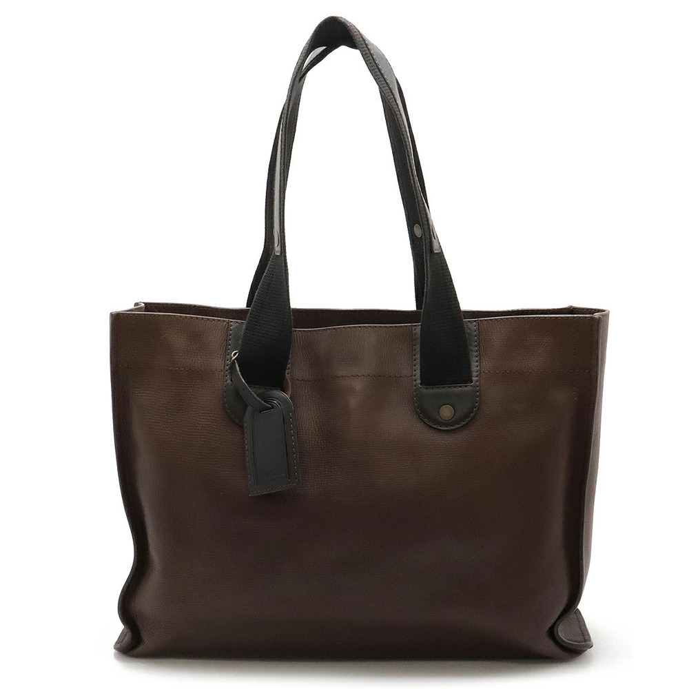 LOUIS VUITTON Utah Mohican Tote Bag Shoulder Leather Cafe Dark Brown